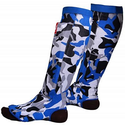 Buddha Army Padded Sock Shinguards Azul