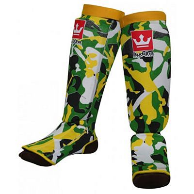 Buddha Army Padded Sock Shinguards Giallo