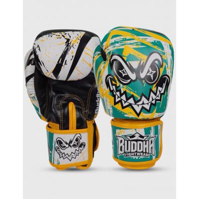 Buddha Boxing Gloves Creepy Verde-Amarelo