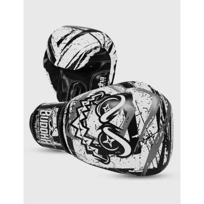 Buddha Boxing Gloves Creepy Branco-Preto