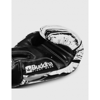 Buddha Boxing Gloves Creepy Branco-Preto