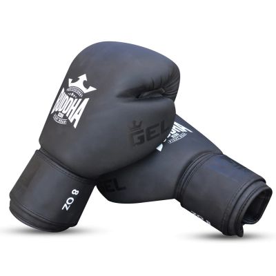 Buddha Boxhandschuhe Muay Thai Kick Boxing Gel Schwarz
