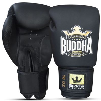 Buddha Boxing Gloves Muay Thai Kick Boxing Thailand Nero-Oro