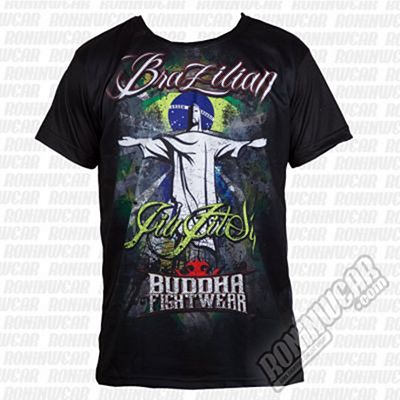 Buddha Brazilian Jiu Jitsu Tee Schwarz