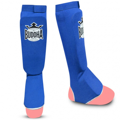 Buddha Cloth Shin & Instep Guards Blau