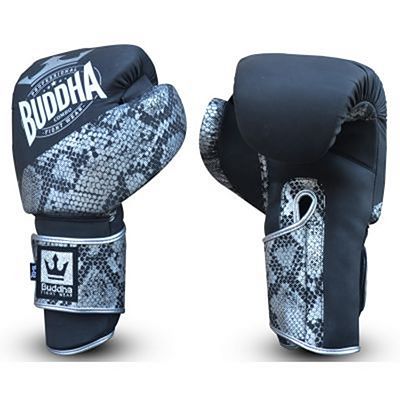 Buddha Combo Boxing Gloves Nero-Argento