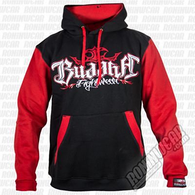 Buddha Combo Hoodie Nero-Rosso