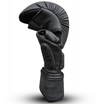 Buddha Competition Leather MMA Gloves Schwarz