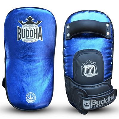 Buddha Curved Leather S Thai Pads Velcro Azul