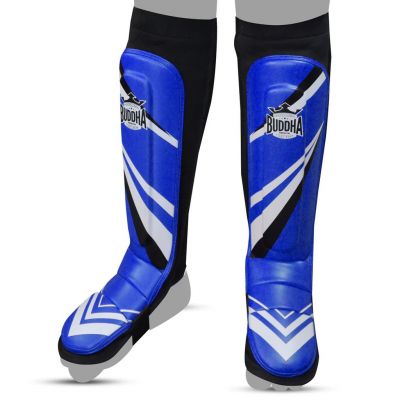 Buddha Approved Competition Fighter Shin Guards Blå