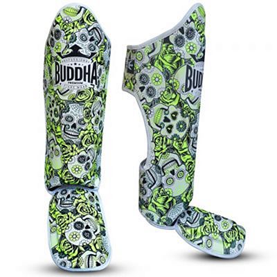 Buddha Shinguard Muay Thai Kick Boxing Mexican Blanco-Amarillo