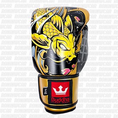 Buddha Guantes Boxeo Fantasy Koi Negro-Naranja