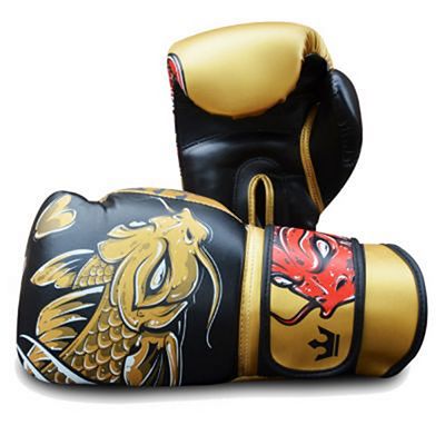 Buddha Fantasy Koy Boxing Gloves Gold