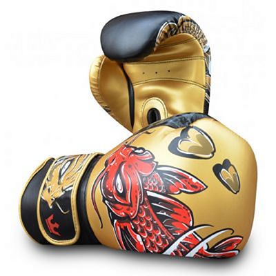 Buddha Fantasy Koy Boxing Gloves Gold