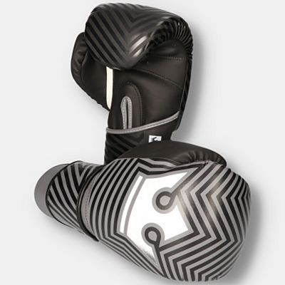 Buddha Fantasy Maze Boxing Gloves Negro-Blanco