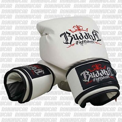 Buddha Fight Boxing Gloves weiß