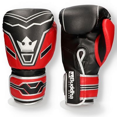 Buddha Future Boxing Gloves Schwarz-Rot