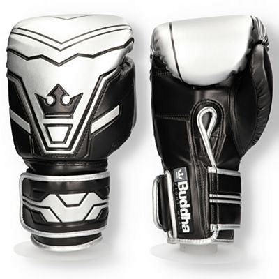 Buddha Future Boxing Gloves Silver-Svart