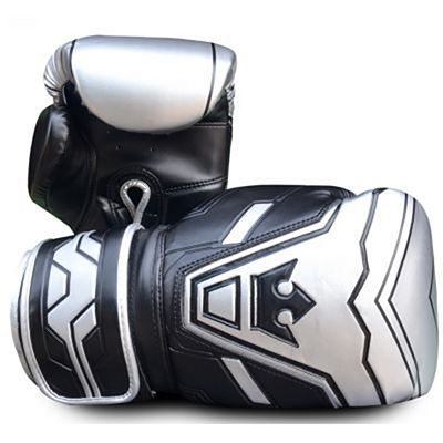 Buddha Future Boxing Gloves Prateado-Preto