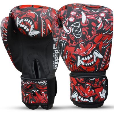 Buddha Guantes De Boxeo Muay Thai Kick Boxing Fantasy Devil Special Edition Rojo