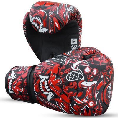 Buddha Guantes De Boxeo Muay Thai Kick Boxing Fantasy Devil Special Edition Rojo