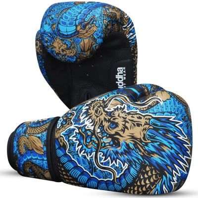 Buddha Muay Thai Kick Boxing Fantasy Drago Boxing Gloves Azul