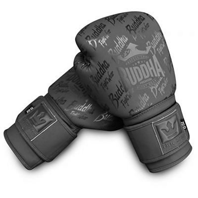 Buddha Guantes De Boxeo Muay Thai Kick Boxing Top Premium Schwarz