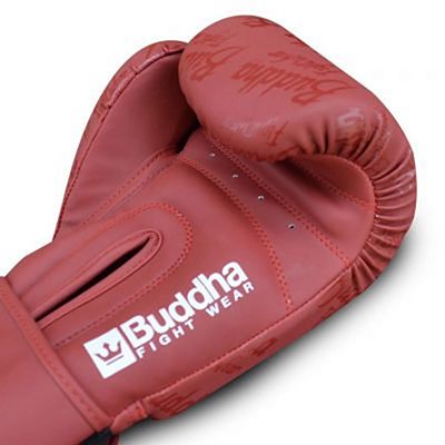 Buddha Guantes De Boxeo Muay Thai Kick Boxing Top Premium Rojo Mate