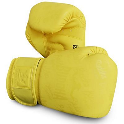 Buddha Guantes De Boxeo Muay Thai Kick Boxing Top Premium Amarillo