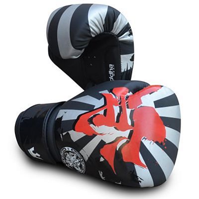 Buddha Japan Kids Boxing Gloves Black-Red