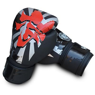 Buddha Japan Kids Boxing Gloves Negro-Rojo