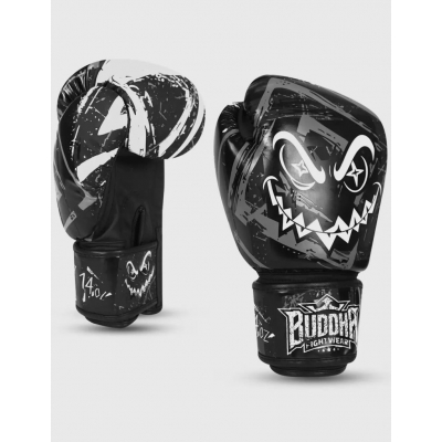 Buddha Kids Boxing Gloves Creepy Preto-Branco