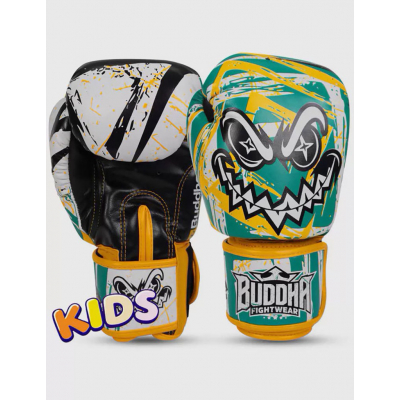 Buddha Kids Boxing Gloves Creepy Amarelo-Verde
