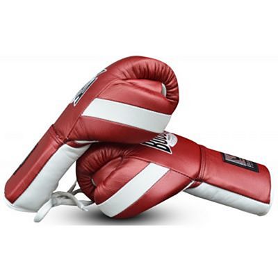 Buddha Leather Boxing Gloves Laces Piros