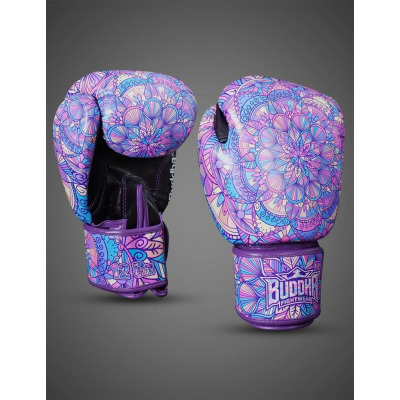 Guantes de Boxeo Buddha Mandala Rosa-Morado