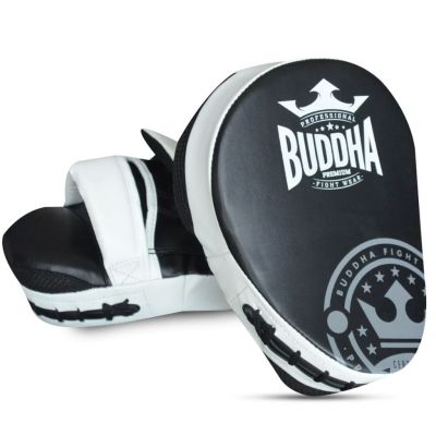 Buddha Manoplas De Boxeo Curvadas Buddha Thailand Preto-Branco