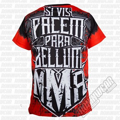 Buddha MMA Resurrection Tee Rojo-Blanco