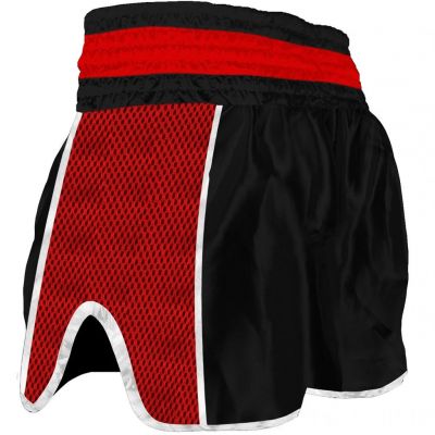 Buddha Muay Thai Kick Boxing Buddha Retro Premium Negro-Rojo