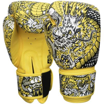 Buddha Espinilleras Muay Thai Kick Boxing Dragon Blanco