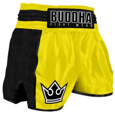 Buddha Muay Thai Short Retro Premium Amarelo