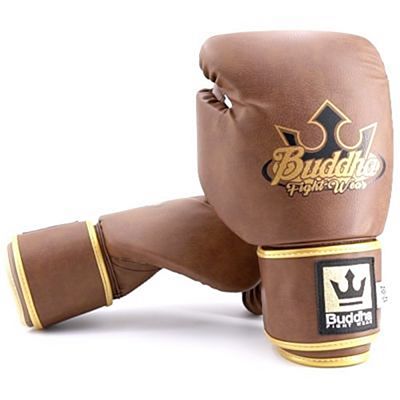 Buddha Old School Fight X Boxing Gloves Marrom