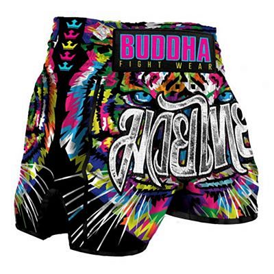 Buddha Pantalón Muay Thai Kick Boxing Buddha Retro Eyes Multicolore