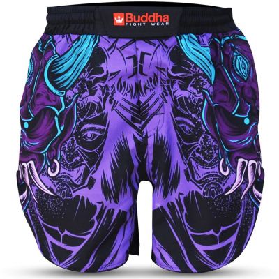 Buddha Pantalon De MMA Luzbel Preto-Roxo