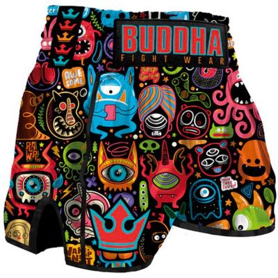 Buddha Pantalon Muay Thai Kick Boxing European Bugs Flerfärgad