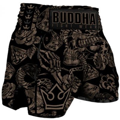 Buddha Pantalon Muay Thai Kick Boxing European Day Noir