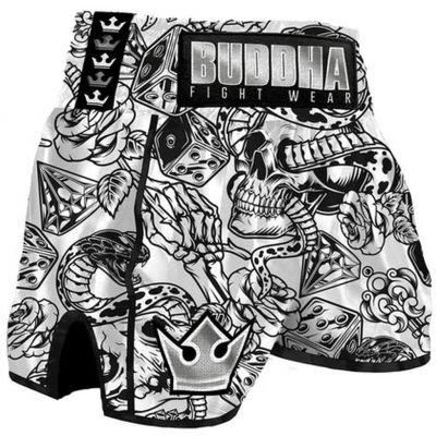 Buddha Pantalon Muay Thai Kick Boxing European Day Blanco