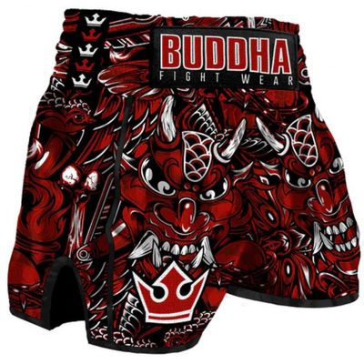 Buddha Pantalon Muay Thai Kick Boxing European Devil Rouge