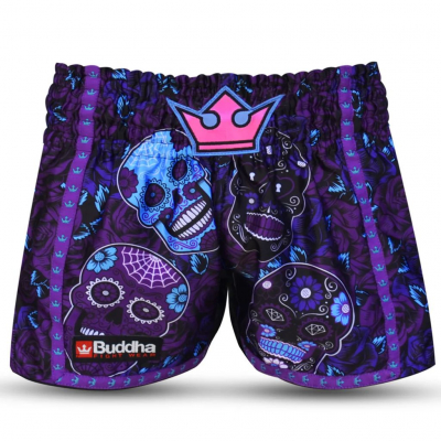 Buddha Pantalon Muay Thai Kick Boxing European Luzbel Roxo