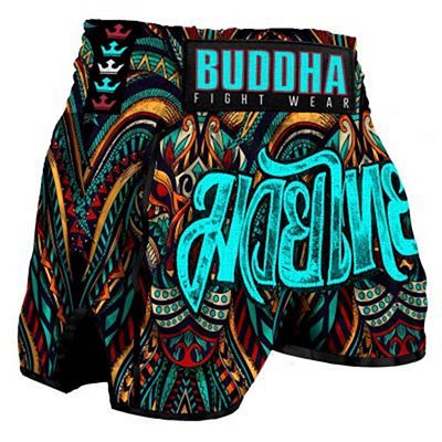 Buddha Pantalón Muay Thai Kick Boxing Buddha Retro Empire Multicolore