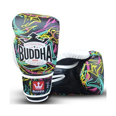 Buddha Pikachu Kids Boxing Gloves Nero